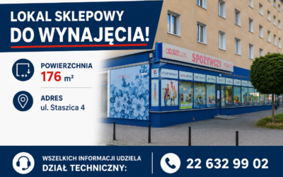 LOKAL SKLEPOWY 176m2 – DO WYNAJĘCIA